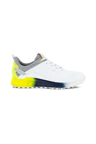 Picture of Ecco Men's zns Golf S-Three Golf Shoes - White / Lime Punch