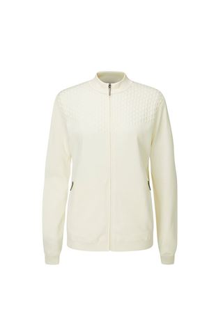 Picture of Ping zns Ladies Penny Lined Full Zip Sweater - Pristine