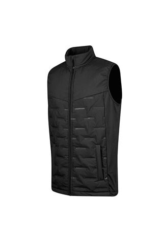 Picture of Island Green zns Men's Heat Welded Padded Gilet - Black / Turquoise