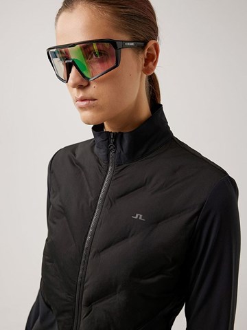 Picture of J.Lindeberg ZNS Women's Shields Hybrid Golf Jacket - Black 9999
