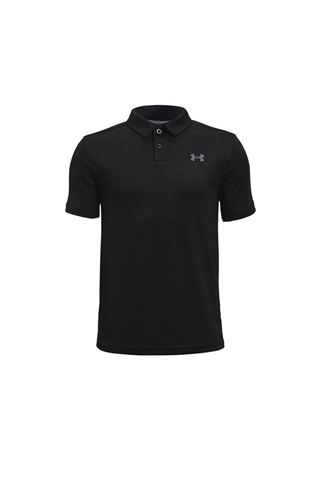 Picture of Under Armour Boy's UA Performance Polo Shirt - Black / Pitch Grey 001