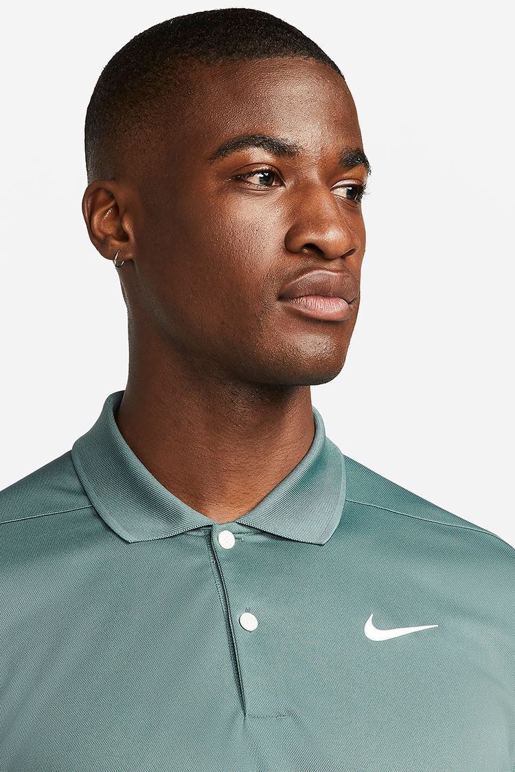 Nike Golf ZNS Men's Dri Fit Victory Polo Shirt - Hasta / White 387 - BV0354