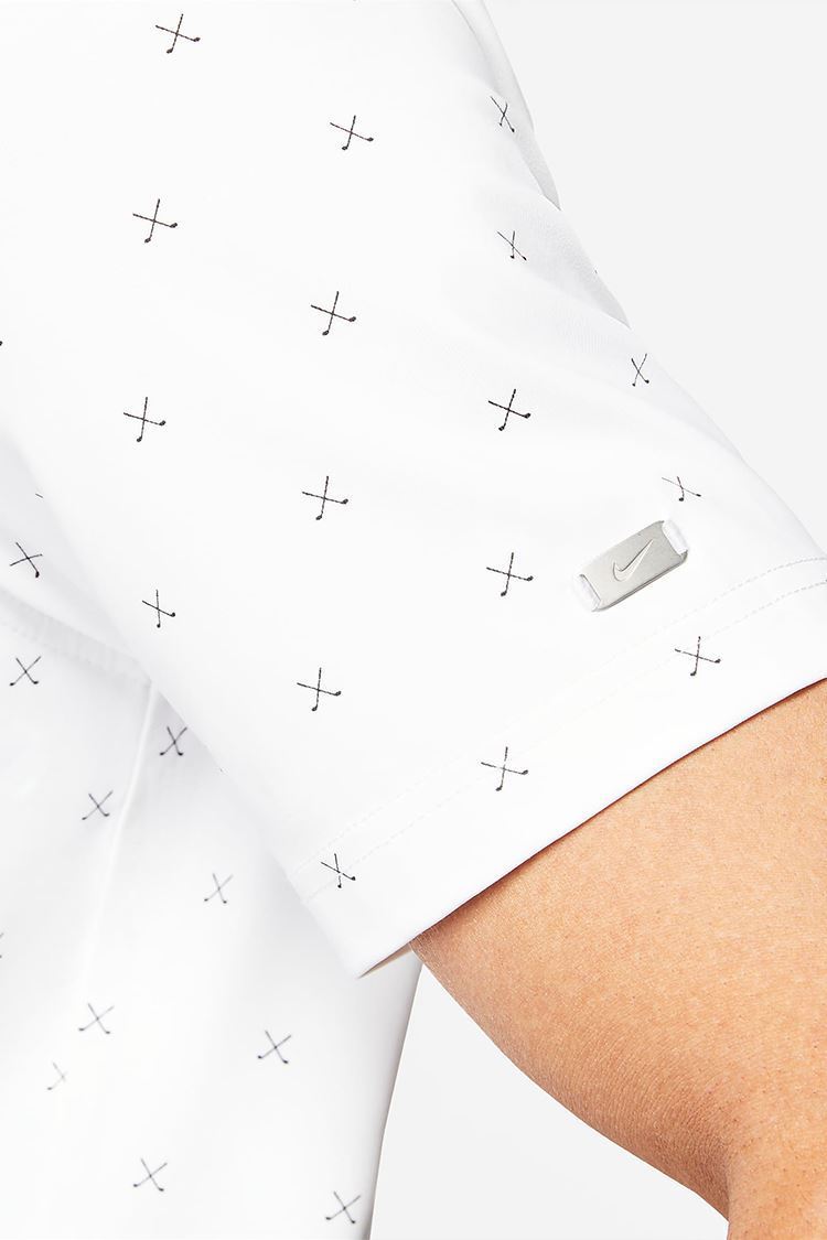 Picture of Nike Golf zns  Men's Dri Fit Player Printed Polo Shirt - White