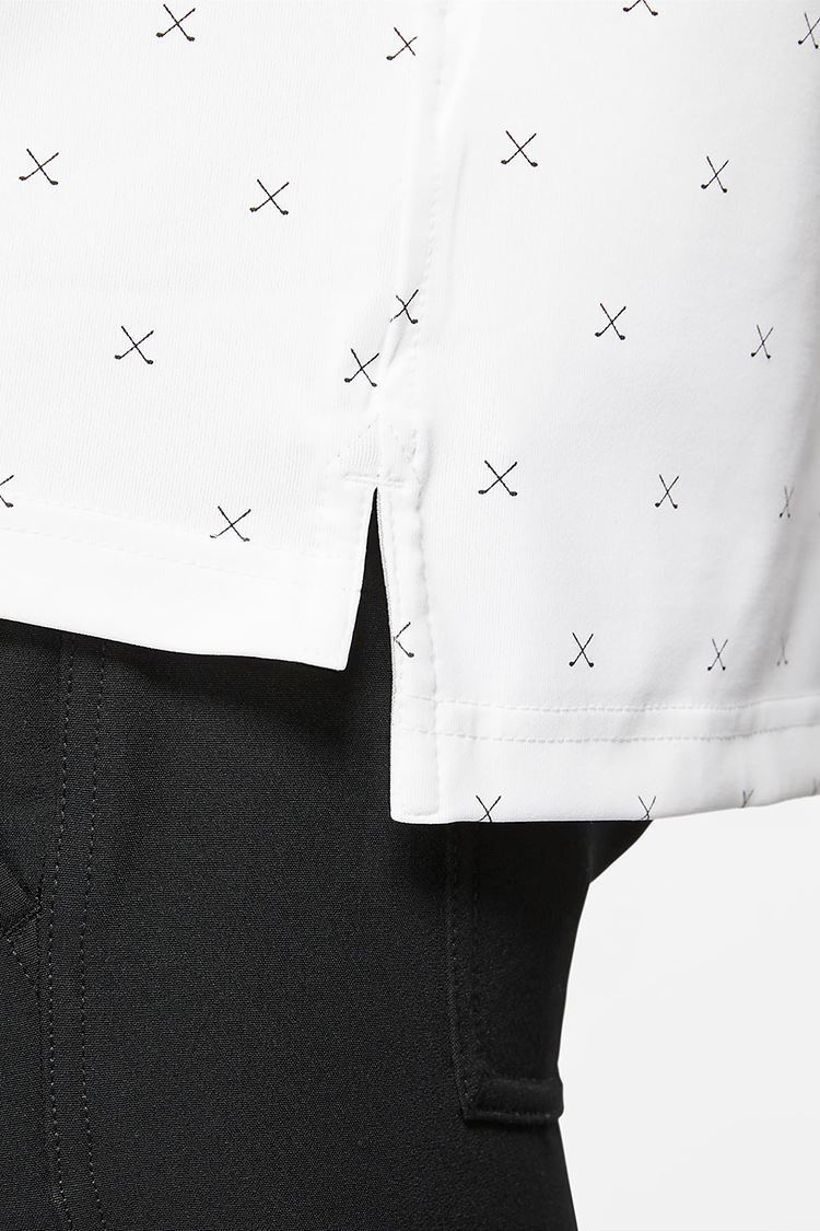 Picture of Nike Golf zns  Men's Dri Fit Player Printed Polo Shirt - White