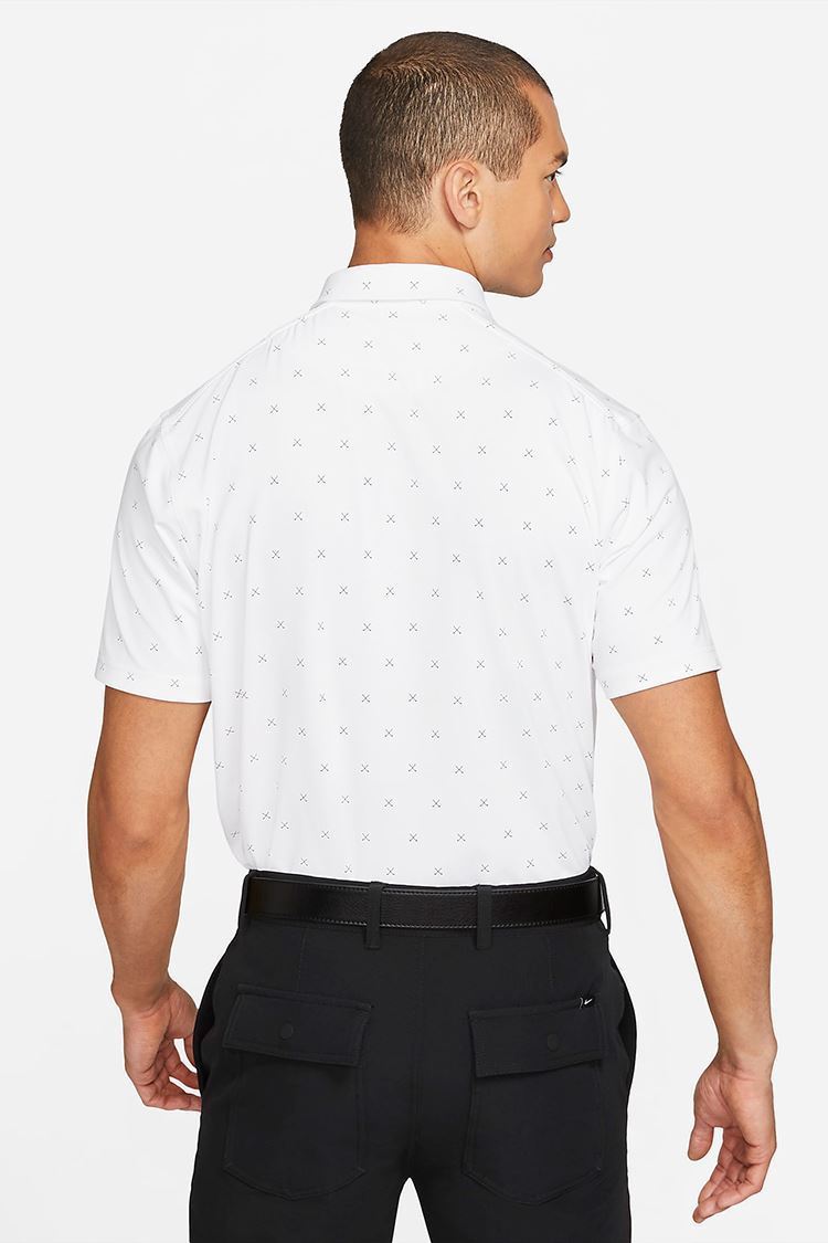 Picture of Nike Golf zns  Men's Dri Fit Player Printed Polo Shirt - White