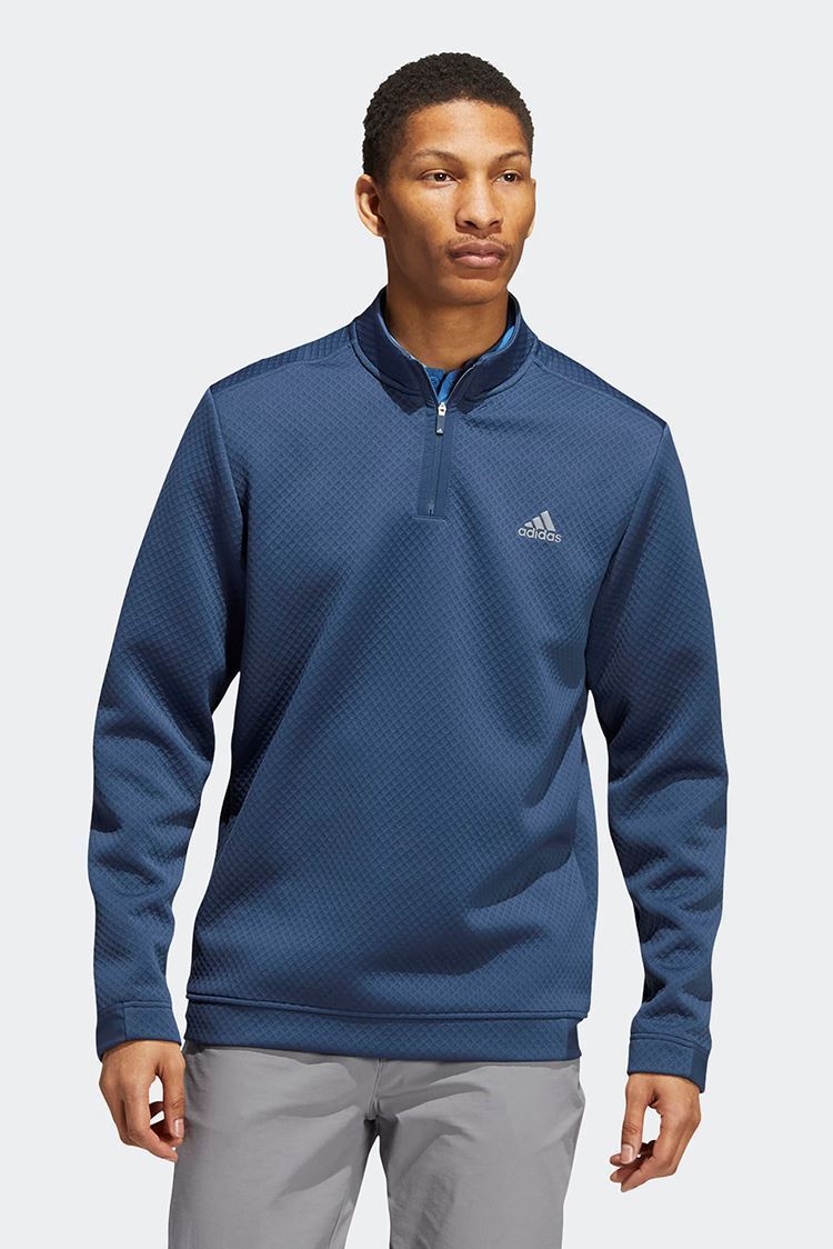 Picture of adidas zns Golf Men's Primegreen Water Resistant Quarter Zip Sweater - Crew Navy