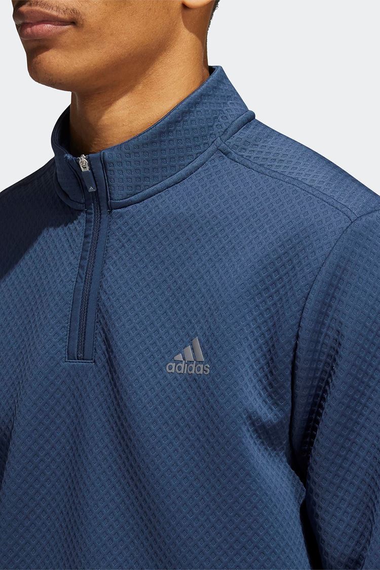 Picture of adidas zns Golf Men's Primegreen Water Resistant Quarter Zip Sweater - Crew Navy