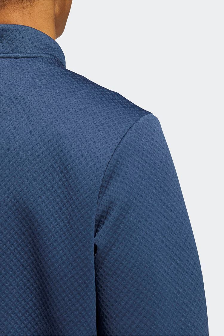 Picture of adidas Golf Men's Primegreen Water Resistant Quarter Zip Sweater - Crew Navy