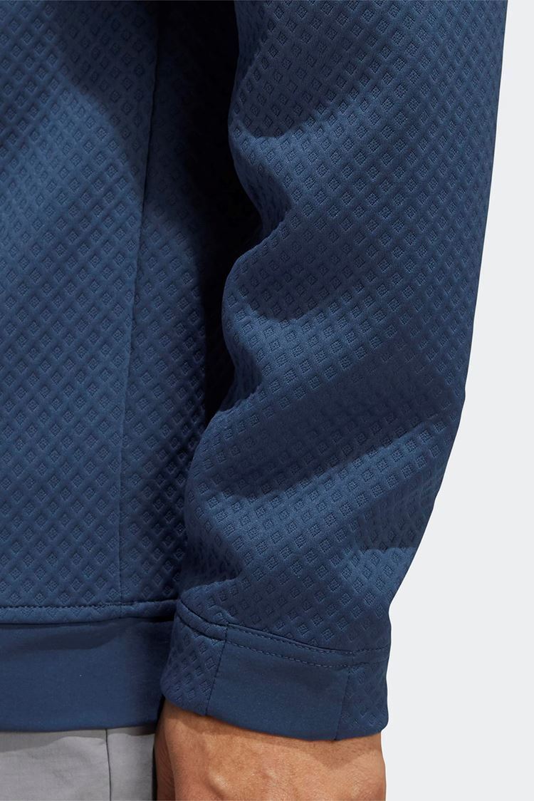 Picture of adidas Golf Men's Primegreen Water Resistant Quarter Zip Sweater - Crew Navy