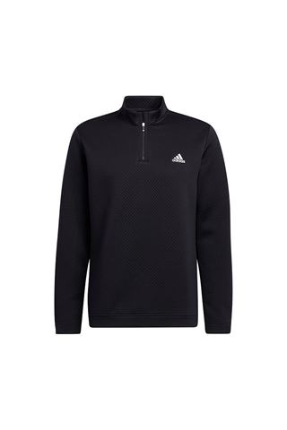 Picture of adidas Zns Golf Men's Primegreen Water Resistant Quarter Zip Sweater - Black
