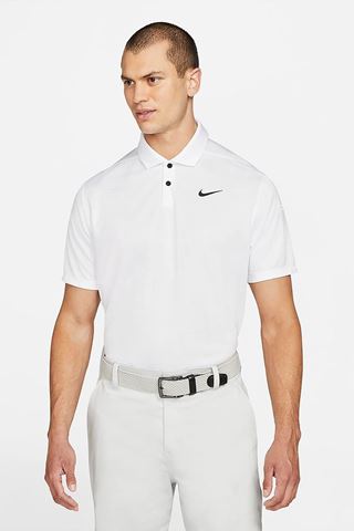 Picture of Nike Golf Men's Dri - Fit Vapor Textured Polo Shirt - White 100