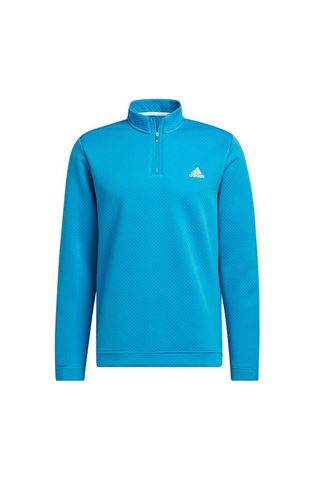 Picture of adidas zns Golf Men's Primegreen Water Resistant Quarter Zip Sweater - Sonic Aqua