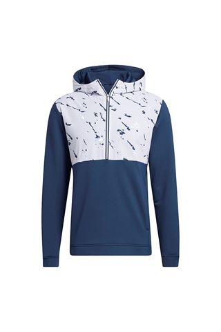 Picture of adidas Golf ZNS Men's Primeblue Cold RDY Half Zip Hooded Jacket - Crew Navy / White