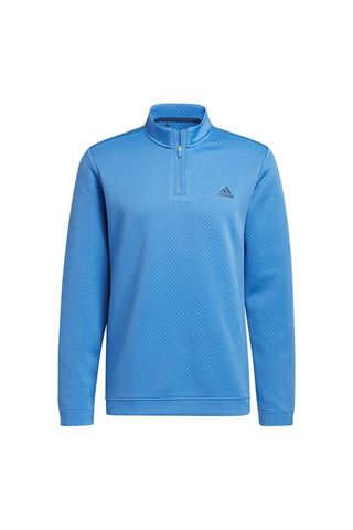 Picture of adidas Golf zns Men's Primegreen Water Resistant Quarter Zip Sweater - Focus Blue