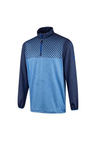 Picture of Island Green Men's Performance Top Layer Sweater with Sublimation Print - Navy / Airforce Marl