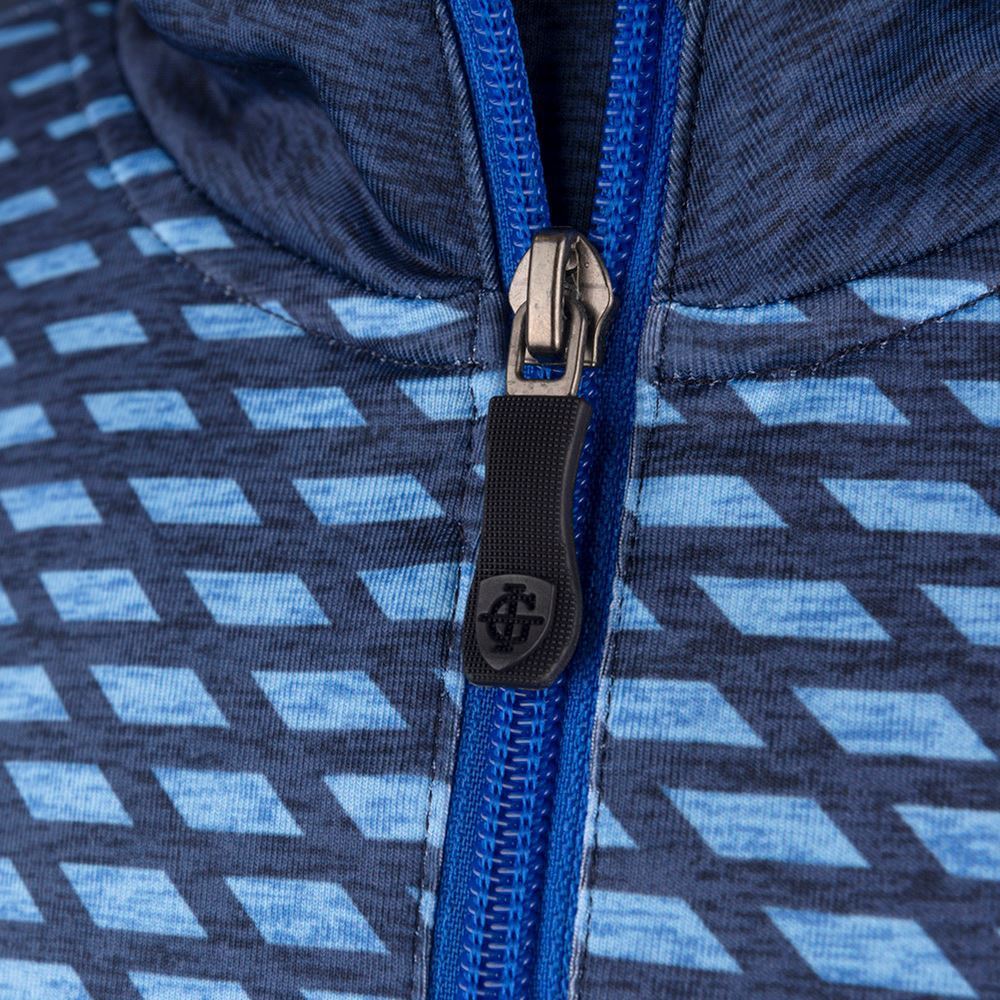 Picture of Island Green Men's Performance Top Layer Sweater with Sublimation Print - Navy / Airforce Marl