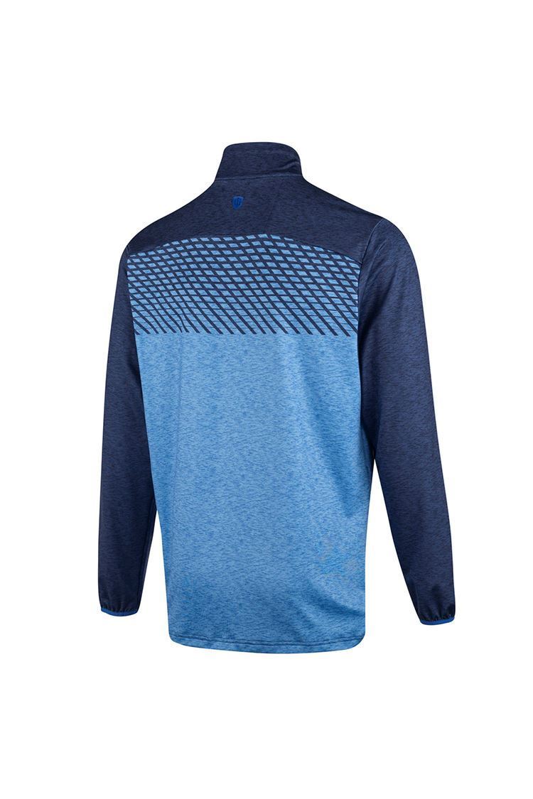 Picture of Island Green Men's Performance Top Layer Sweater with Sublimation Print - Navy / Airforce Marl
