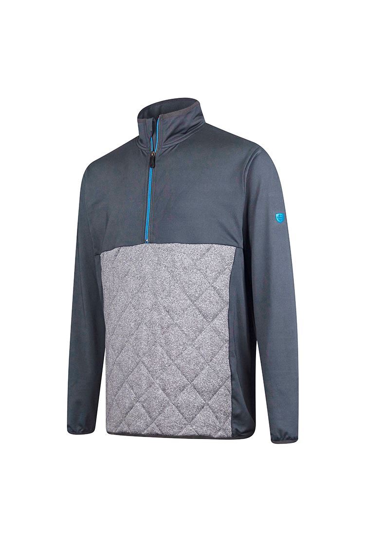 Picture of Island Green Men's Windstopper Top - Charcoal / Grey Marl