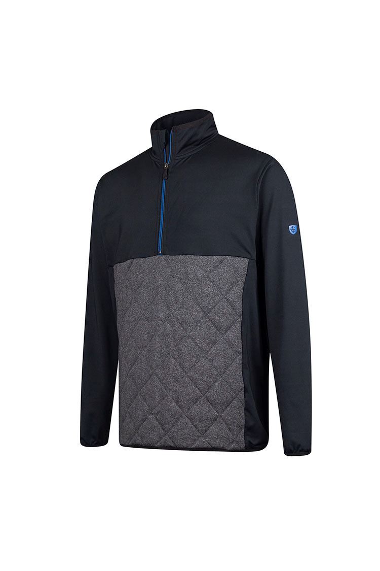 Picture of Island Green Men's Windstopper Top - Black / Charcoal Marl