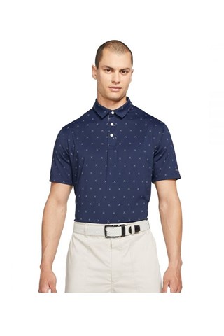 Picture of Nike Golf zns Men's Dri - Fit Player Printed Polo Shirt - Obsidian 451