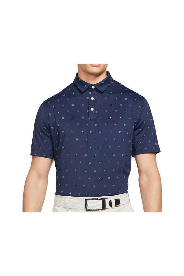 Picture of Nike Golf zns Men's Dri - Fit Player Printed Polo Shirt - Obsidian 451