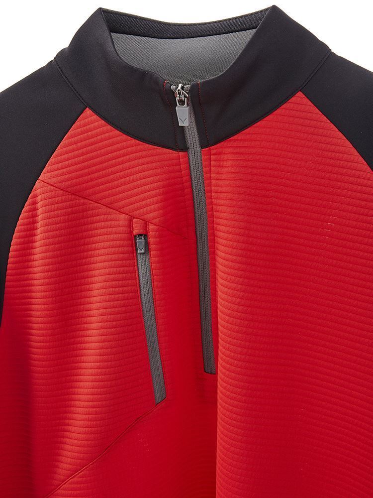 Picture of Callaway zns Men's Blocked Ottoman Fleece - True Red 609