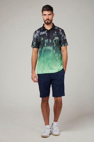 Picture of Callaway Men's All Over Print Polo Shirt - Caviar 002