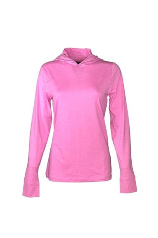 Picture of Callaway Women's Brushed Heather Sun Protection Hoodie - Sunset Pink Heather