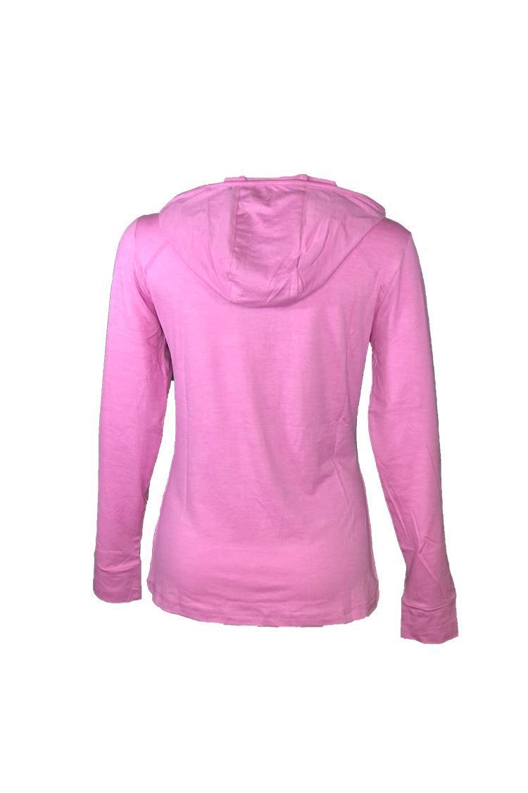 Picture of Callaway zns Women's Brushed Heather Sun Protection Hoodie - Sunset Pink Heather