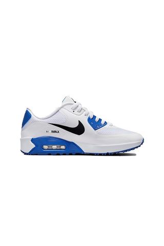 Picture of Nike zns Golf Men's Air Max 90 G Golf Shoes - White / Black / Racer Blue