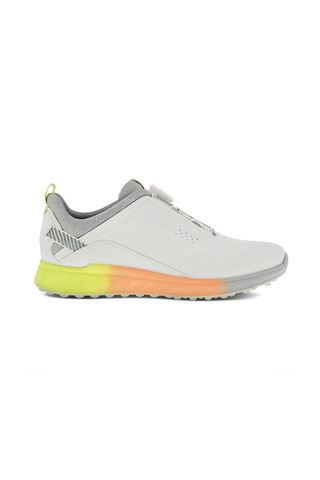 Picture of Ecco zns Women's Boa S-Three Golf Shoes - White / Sunny Lime