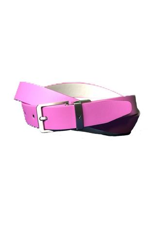 Show details for Callaway Ladies Reversible Sleek Belt - Pink Sunset / White