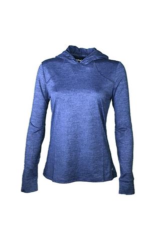 Show details for Callaway Women's Brushed Heather Sun Protection Hoodie - True Navy Heather 413