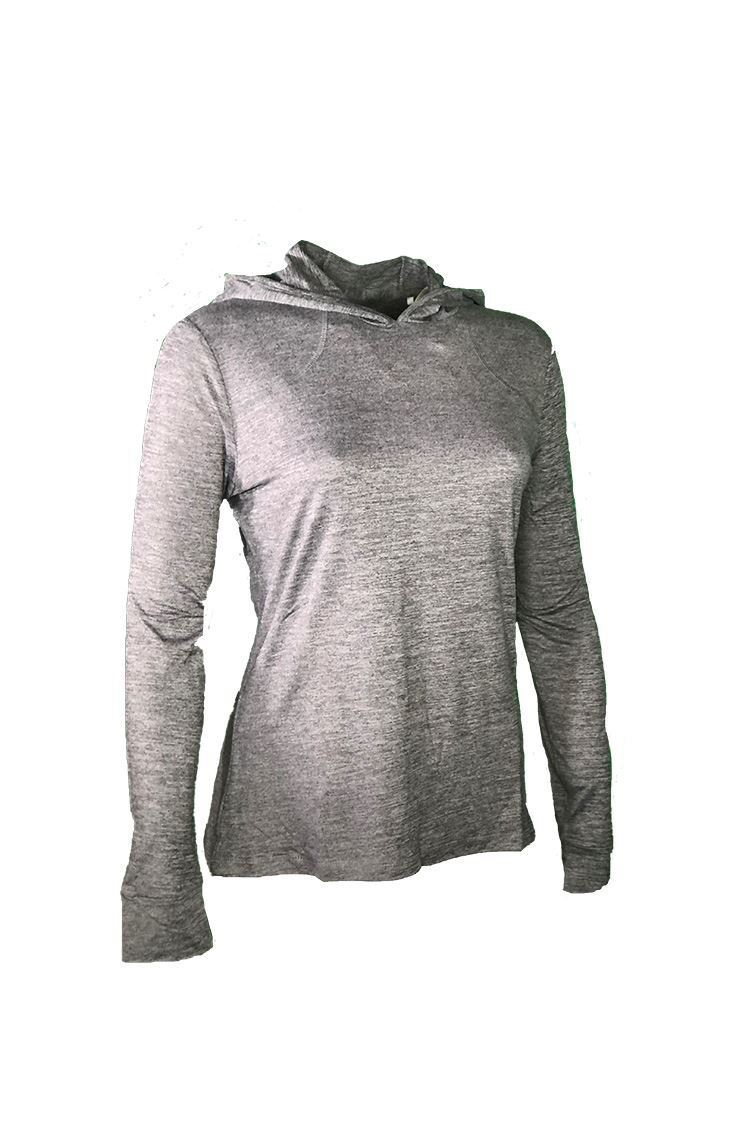 Picture of Callaway Women's Brushed Heather Sun Protection Hoodie - Black Heather 003