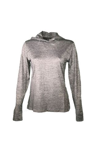 Show details for Callaway Women's Brushed Heather Sun Protection Hoodie - Black Heather 003