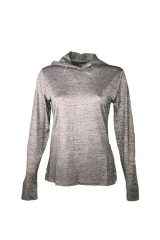 Picture of Callaway Women's Brushed Heather Sun Protection Hoodie - Black Heather 003