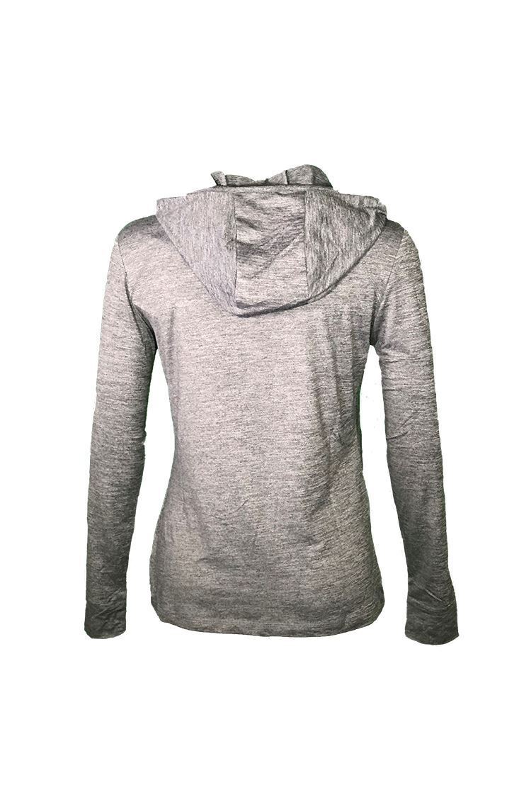 Picture of Callaway Women's Brushed Heather Sun Protection Hoodie - Black Heather 003