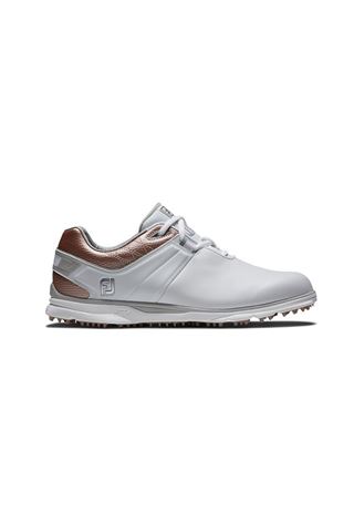 Picture of Footjoy Women's Pro SL Golf Shoes - White / Rose