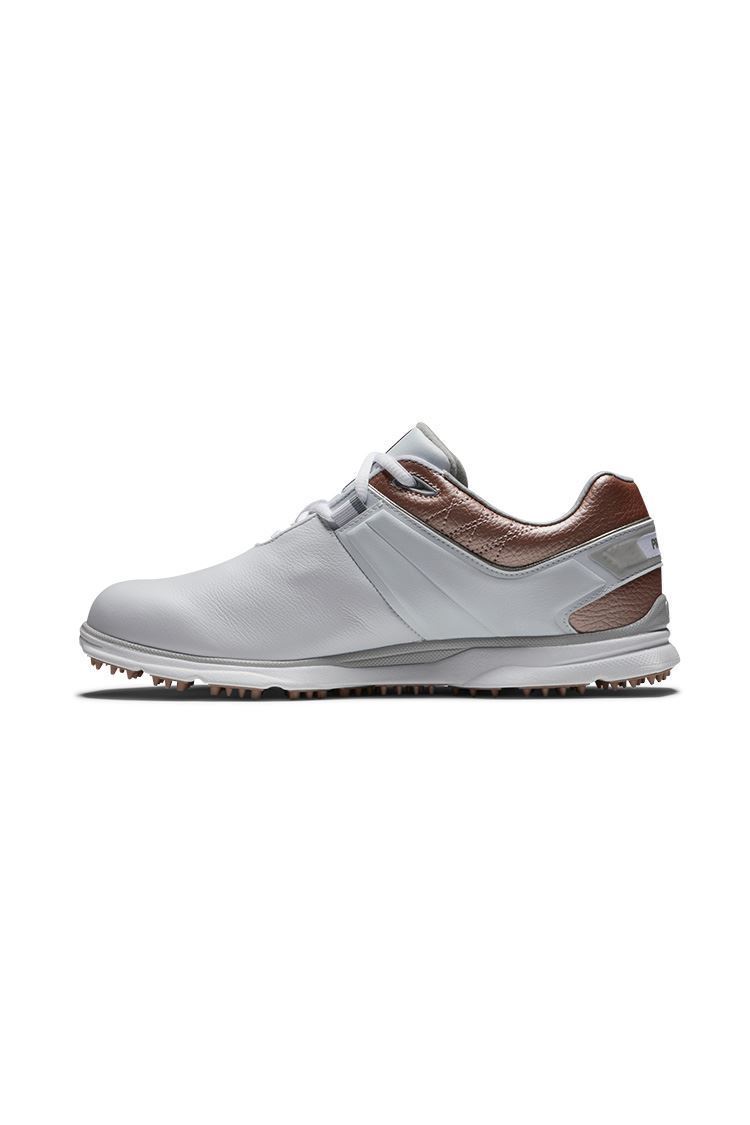 Picture of Footjoy Women's Pro SL Golf Shoes - White / Rose