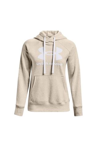Picture of Under Armour Women's UA Rival Fleece Logo Hoodie - Light Heather / White 783