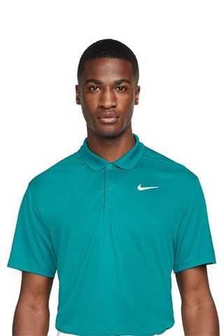 Picture of Nike zns Golf Men's Dri - Fit Victory Solid Polo Shirt - Bright Spruce / White