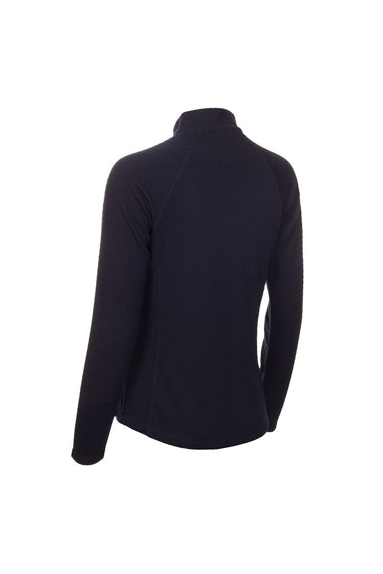 Picture of Green Lamb Ladies Gloria Waffle 1/2 Zip Top - Navy (UK: 20 ONLY)