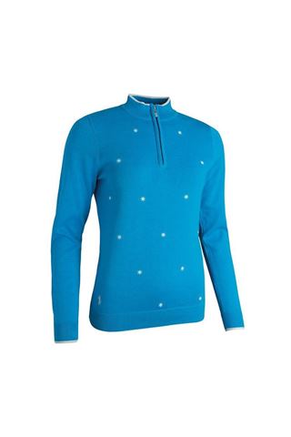 Picture of Glenmuir zns Ladies Paige Pullover - Cobalt / White