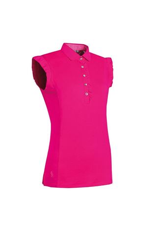 Picture of Glenmuir zns Ladies Daisy Sleeveless Polo Shirt - Magenta