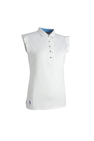 Show details for Glenmuir Ladies Daisy Sleeveless Polo Shirt - White