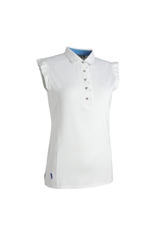 Picture of Glenmuir Ladies Daisy Sleeveless Polo Shirt - White