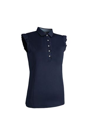 Show details for Glenmuir Ladies Daisy Sleeveless Polo Shirt - Navy