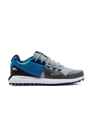 Picture of Under Armour zns Men's UA HOVR Forge RC SL Golf Shoes - Grey / Cruise Blue / Academy