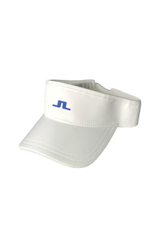 Picture of J.Lindeberg ZNS Ladies Yada Golf Visor - White / Moroccan Blue