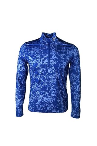 Picture of Callaway zns  Men's Camo Sun Protection 1/4 Zip Pullover - Magnetic Blue 496